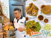 Bếp Eva - Vợ trẻ kém 17 tuổi đăng tải cảnh Bằng Kiều vào bếp, khen chồng làm món gà hấp "ngon đỉnh của đỉnh"