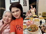 Bếp Eva - Vợ cũ 70 tuổi của Đàm Vĩnh Hưng khoe con trai nướng gà, bà xã Chí Tài "flex" em gái nấu ăn ngon