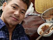 Bếp Eva - Vợ khoái chí khoảnh khắc Cục trưởng Xuân Bắc "ăn cơm đêm với khủng long", có mắm tép thôi cũng hạnh phúc