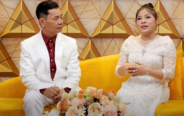 Mỹ Châu và người chồng 61 tuổi. Họ gặp nhau 3 năm trước.