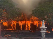 Tin tức - Cháy lớn tại ngôi chùa 800 năm tuổi ở Phú Thọ