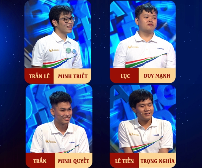 4 thí sinh của cuộc thi tháng 1 quý 1 Olympia 25