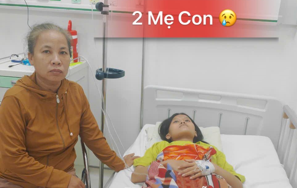 Anh Lưu chia sẻ hình ảnh của 2 mẹ con, mong mọi người giúp đỡ gia đình (Ảnh: Lưu Nguyễn)