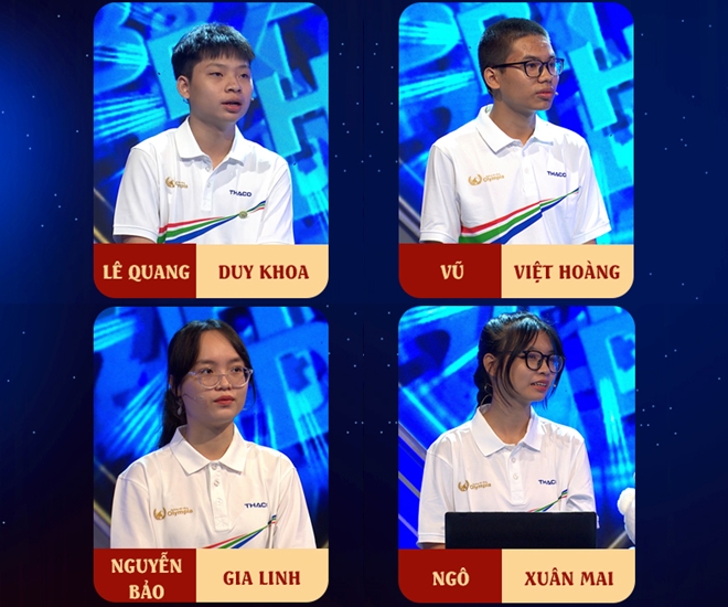 4 thí sinh của cuộc thi tháng 2 quý 1