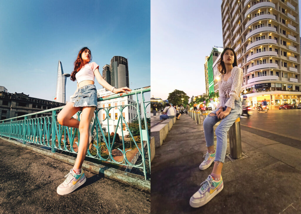 Hãy chụp từ dưới hất lên