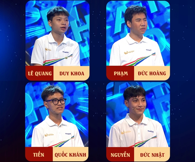 4 thí sinh của cuộc thi tuần 2 tháng 2 quý 1