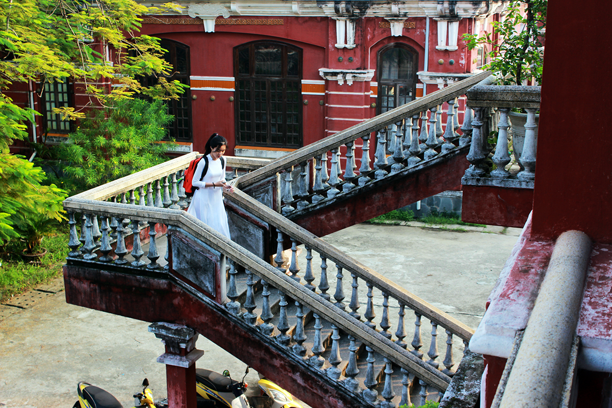 Bất kể một góc nào trong trường cũng cho những tấm hình xuất sắc.