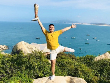 Chàng trai đất võ Bình Định và hành trình thiện nguyện vạn dặm trên đôi chân khuyết tật