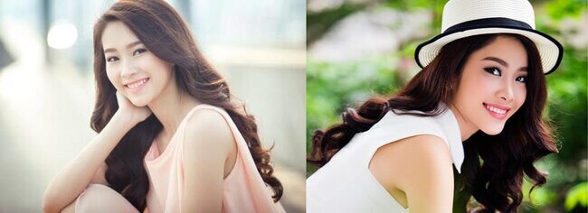 Khi để cùng kiểu tóc, rất khó phân biệt đâu là Đặng Thu Thảo còn đâu là Nam Em.