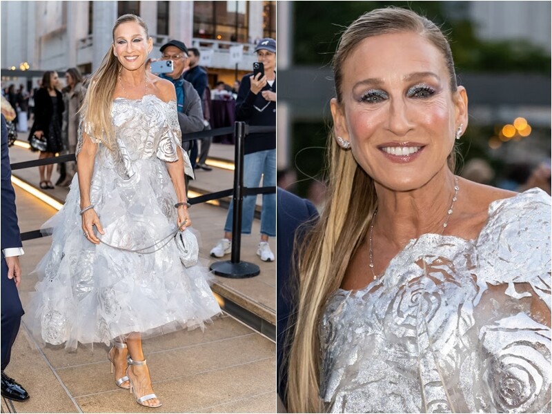 Hình ảnh lộng lẫy của Sarah Jessica Parker tại NYC Ballet Fashion Gala cách đây hơn 1 tuần. Ở tuổi 59, cô vẫn giữ được vóc dáng mảnh mai và thần thái quyến rũ, khiến nhiều người ngưỡng mộ. 