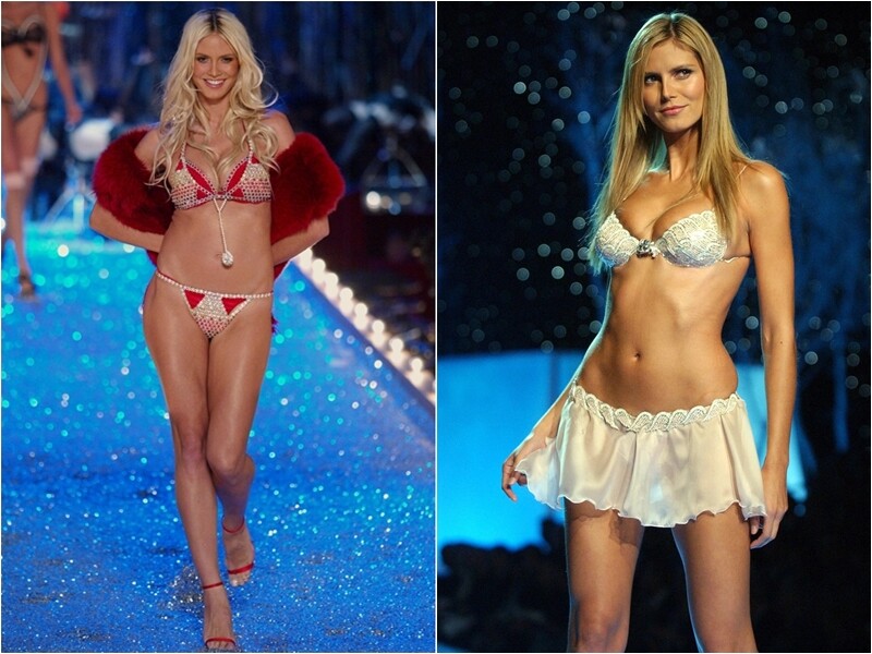 Heidi Klum trở thành "thiên thần" Victoria's Secret vào cuối những năm 1990. Sự nghiệp của cô với thương hiệu này kéo dài khoảng 13 năm, với 3 lần khoác lên mình thiết kế Fantasy Bra (siêu áo ngực triệu đô nạm đá quý và kim cương) vào năm 1999, 2001 và 2003.