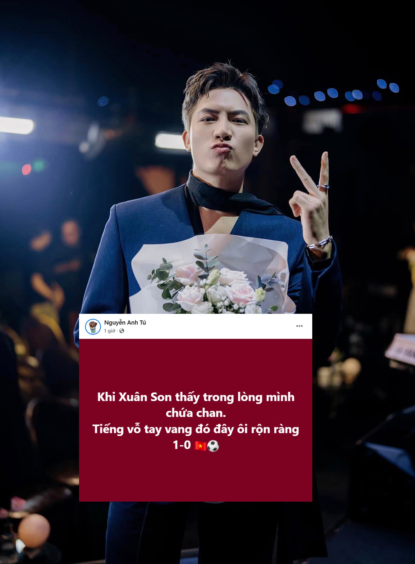“Voi Bản Đôn” Anh Tú chia sẻ đầy hài hước sau pha ghi bàn đầu tiên của cầu thủ Xuân Son.