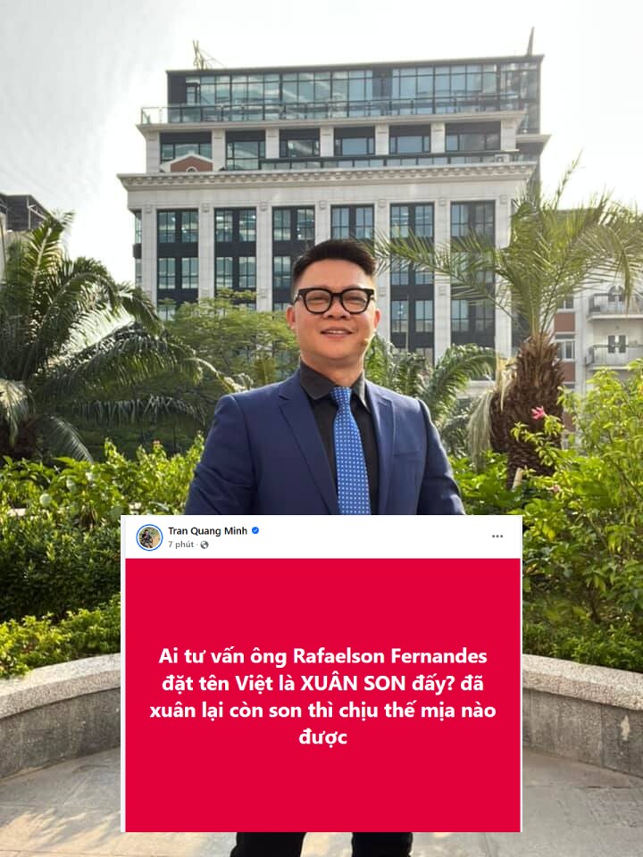 BTV Quang Minh hài hước nói về tên tiếng Việt của Xuân Son.