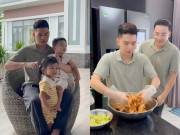 Giải trí - Thanh Đoàn "1 nách 2 con" còn đảm đang vào bếp "vỗ béo" bạn đời trước đám cưới, Hà Trí Quang ăn xong vẫn thèm