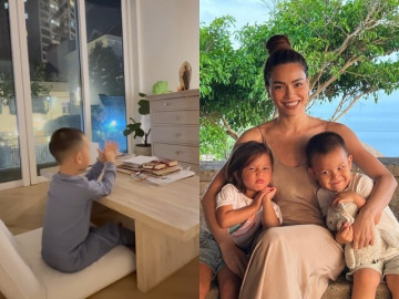 Leon bị Hồ Ngọc Hà bắt đọc kinh sám hối mỗi lúc chưa ngoan, dân mạng nhận xét kém hơn chị Lisa nhiều