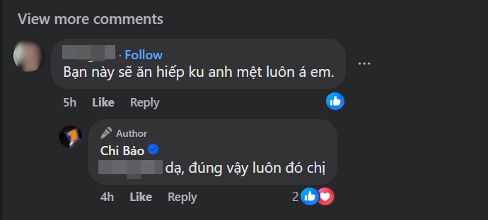 Chi Bảo cho biết ái nữ hay ăn hiếp anh trai. 