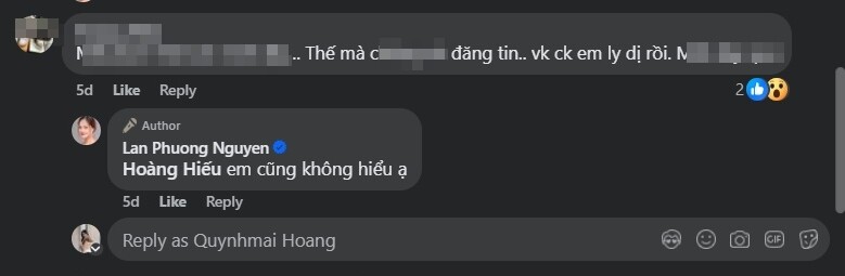 Lan Phương phản hồi tin đồn ly hôn chồng Tây.