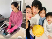 Giải trí - Không có chồng bên cạnh, Ốc Thanh Vân "luôn tay luôn chân", một mình chăm 3 con ở Úc còn bị tố "nói phét"