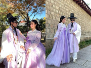 Giải trí - Vợ chồng Midu nắm tay nhau không rời như cảnh phim Hàn Quốc, thiếu gia Minh Đạt hóa nam thần cổ trang