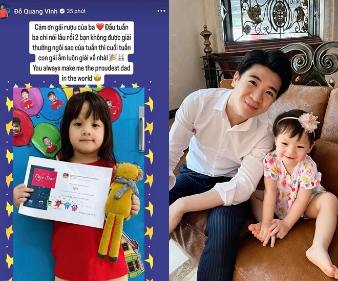 “Con gái rượu” của doanh nhân Đỗ Quang Vinh luôn khiến bố tự hào.