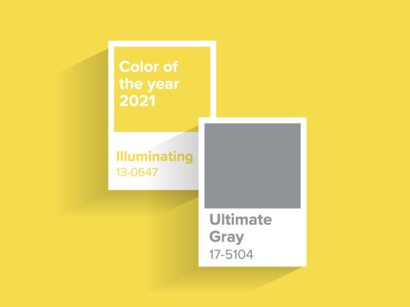 2021: Ultimate Gray + Illuminating
Hai màu tương phản kết hợp với nhau để hỗ trợ lẫn nhau trong sự khác biệt của chúng. Về cơ bản, đây là mục đích đằng sau việc lựa chọn cặp màu xám và vàng này nhằm phản ánh chủ đề của một năm đại dịch khác, năm 2021.