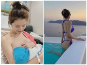 Yêu con - Nữ tiếp viên hàng không nổi tiếng thích khoe cảnh cho con bú, 3 lần sinh con đều khiến dân tình rần rần