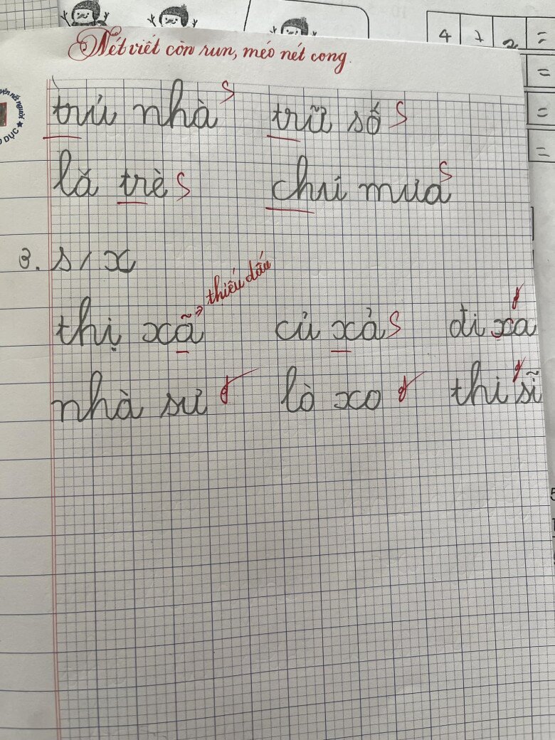 Học cả tháng trời mà con em vẫn cứ thế.