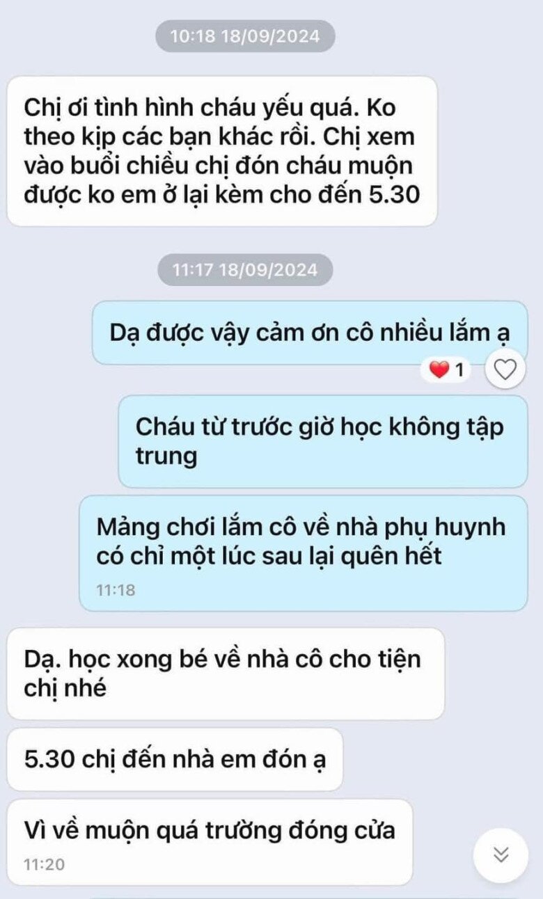 Con bị cô giáo yêu cầu đi học thêm, phụ huynh hỏi chuyện học phí thì nhận lại tin nhắn ngỡ ngàng - 1