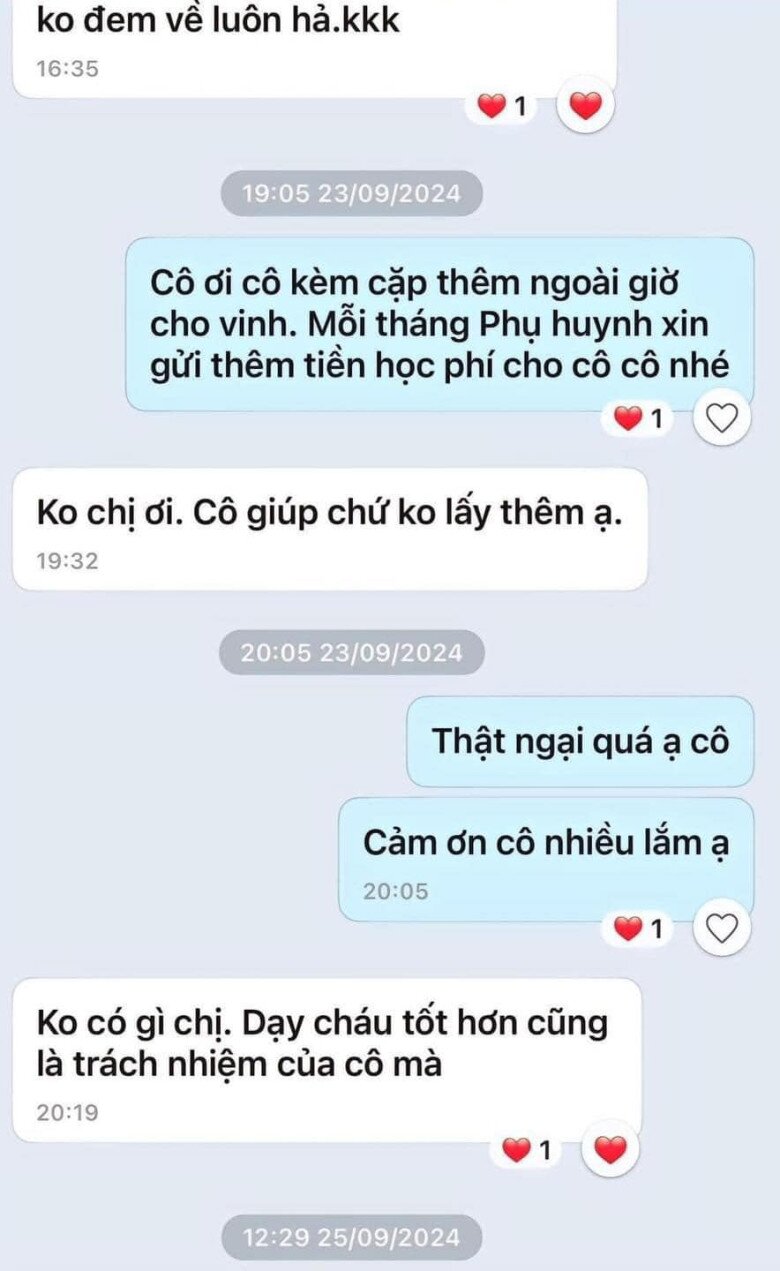 Con học kém được cô giáo dạy kèm thêm ngoài giờ, dòng tin nhắn cuối cùng của cô khiến ai cũng lặng người - 2