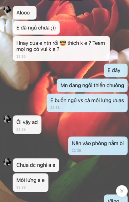 Anh luôn hỏi thăm vợ và con mỗi ngày.