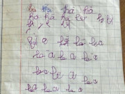 Yêu con - Bài tập viết chữ của học sinh lớp 1 khiến cô giáo “muốn bỏ nghề”, dân tình cười ra nước mắt