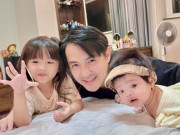 Yêu con - Khoảnh khắc đáng yêu của thiếu gia ngành nhựa Ông Cao Thắng bên hai con gái xinh, đúng chuẩn cha nào con nấy