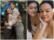 Yêu con - Phạm Quỳnh Anh 1m62, cố kiễng cũng chỉ cao tới cằm con gái 21 tuổi