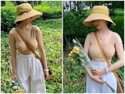 Yêu con - Bé gái "Bố ơi! Mình đi đâu thế?" tuổi thiếu nữ mặc áo hai dây quá bó sát gây tranh cãi