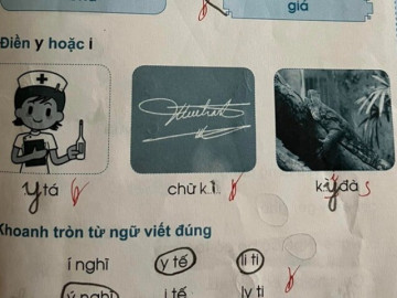 Chữ kí hay Chữ ký mới đúng, mẹ hoang mang khi đáp án của cô giáo khác xa sách giáo khoa