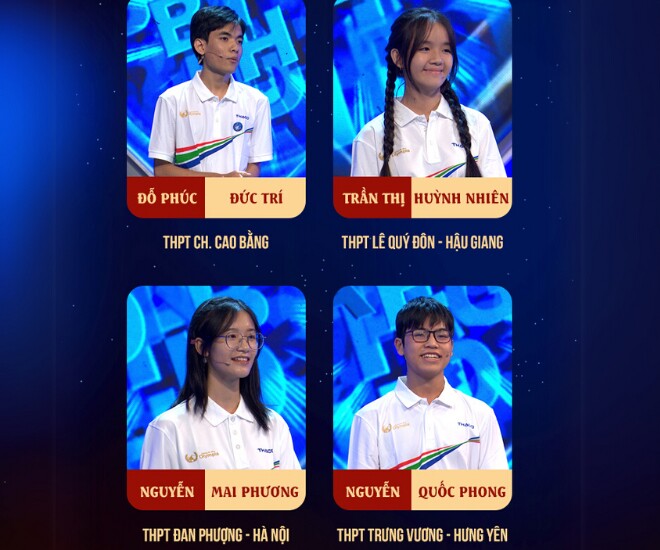Bốn nhà leo núi tham dự cuộc thi Tuần 3 Tháng 3 Quý 1 của Đường lên đỉnh Olympia năm thứ 25.