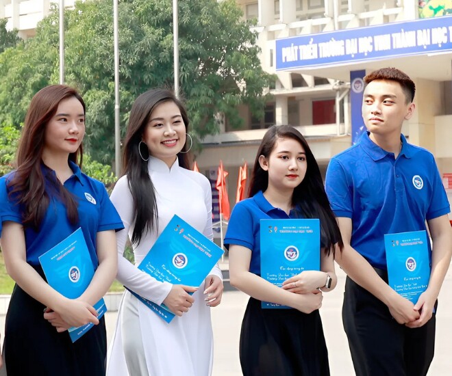 Theo thống kê của trường, 90% sinh viên sau khi tốt nghiệp trường Đại học Vinh đều có việc làm, sở hữu nguồn thu nhập ổn định.