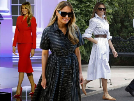 Vợ ông Donald Trump diện váy cũ đi bầu cử, không mê lộng lẫy mà thanh lịch tuyệt đối