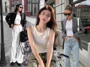 Thời trang - Mẫu áo trắng mùa Hè nhưng mùa Thu Đông mặc vẫn đẹp, muốn thời thượng phải nắm công thức "3-2"