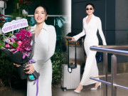 Thời trang - Hoa hậu Kỳ Duyên mặc váy bó sát về nước, hoàn thành giấc mơ 10 năm với thành tích top 30 Miss Universe 2024