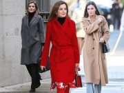 Thời trang - Phụ nữ 30+ muốn mặc áo khoác dài đẹp và sang, hãy học Hoàng hậu Tây Ban Nha phối theo công thức 2-2-3