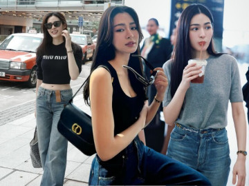 Mỹ nhân hot nhất Thái Lan có 3 công thức phối quần jeans ống rộng, chị em 30+ ứng dụng để trẻ trung