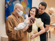 Giải trí - Bố Võ Hạ Trâm từ chùa về thăm cháu ngoại