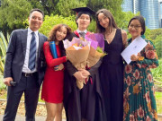 Giải trí - Cả nhà diva Mỹ Linh chứng kiến con trai nhận bằng bác sĩ ở Úc, con gái riêng của Anh Quân xuất hiện