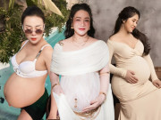 Giải trí - Những chiếc bụng bầu size "khủng" của sao Việt: Nhật Kim Anh trông như mang song thai, Lê Phương được chồng chiều nên tăng 30kg