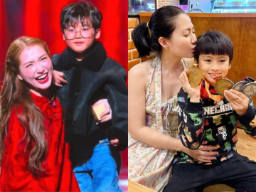 Cùng làm mẹ đơn thân, Ngọc Lan nói nể Hòa Minzy trong việc dạy con, bé Bo xuất hiện vài phút nhưng gây sốt MXH