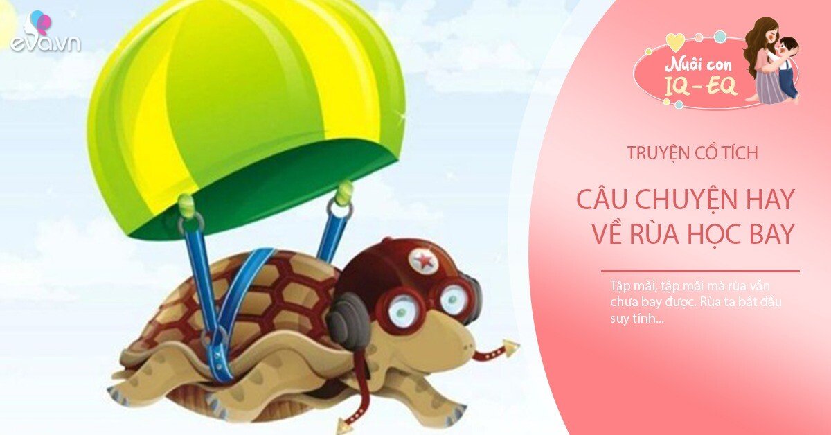 Truyện cổ tích: Rùa học bay