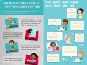 Infographic: Hướng dẫn trẻ cách giảm căng thẳng, biết cách chăm sóc bản thân, tạo cuộc sống tự tin