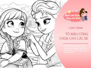 Nuôi con IQ EQ - Top 15 bức tranh tô màu công chúa, bé vừa chơi vừa học vui