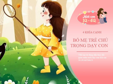Bố mẹ trẻ ngày nay thấu hiểu con ở 4 khía cạnh, dạy nhàn tênh nhưng hiệu quả, con ngoan nên người